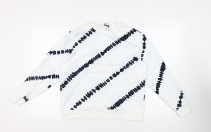 Womens UK Size M Marks and Spencer White Pullover Sweatshirt