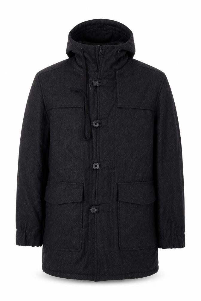 Mens UK Size L Luca Grey Overcoat