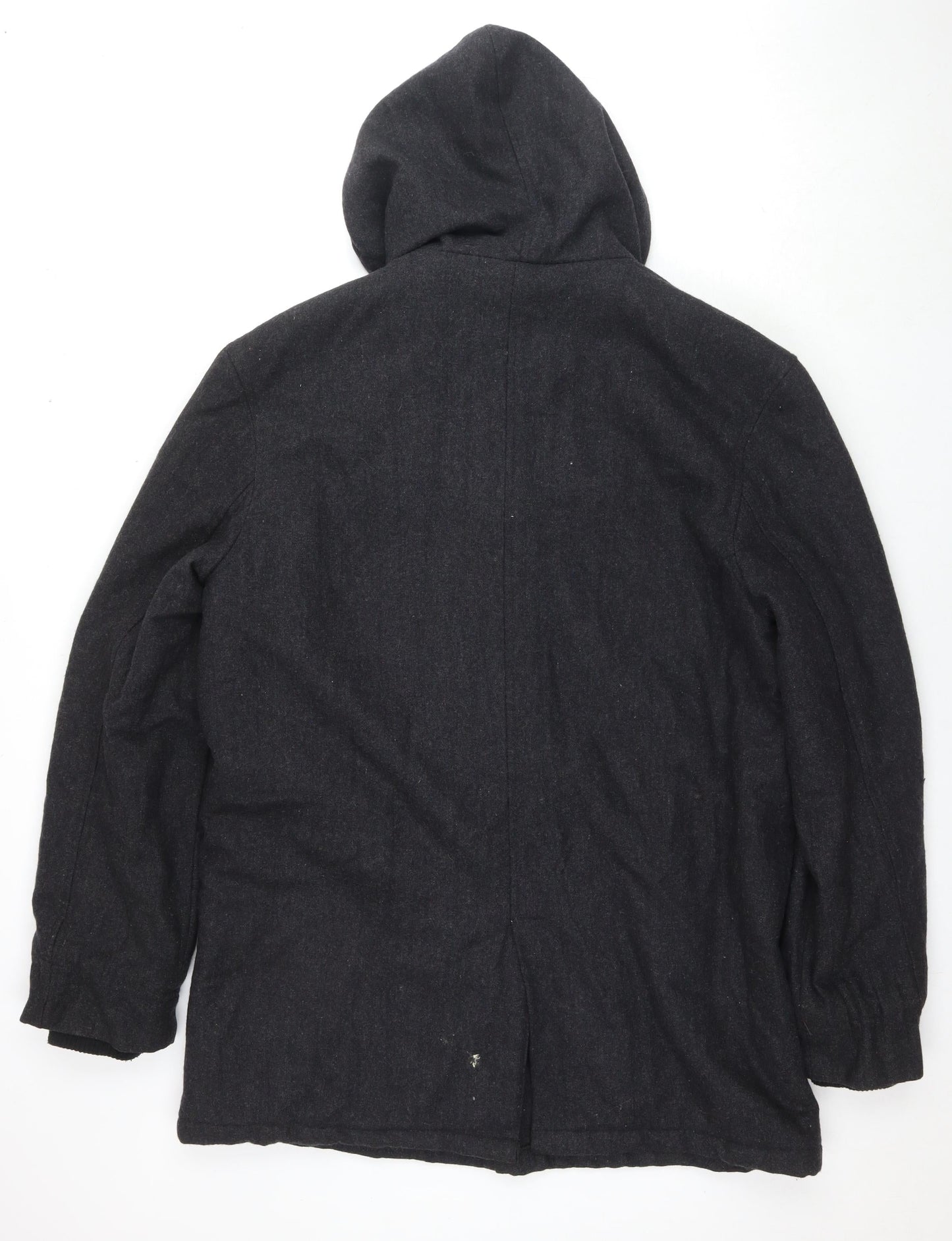 Mens UK Size L Luca Grey Overcoat