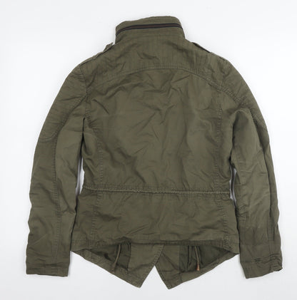 Womens UK Size 10 New Look Green Parka Coat