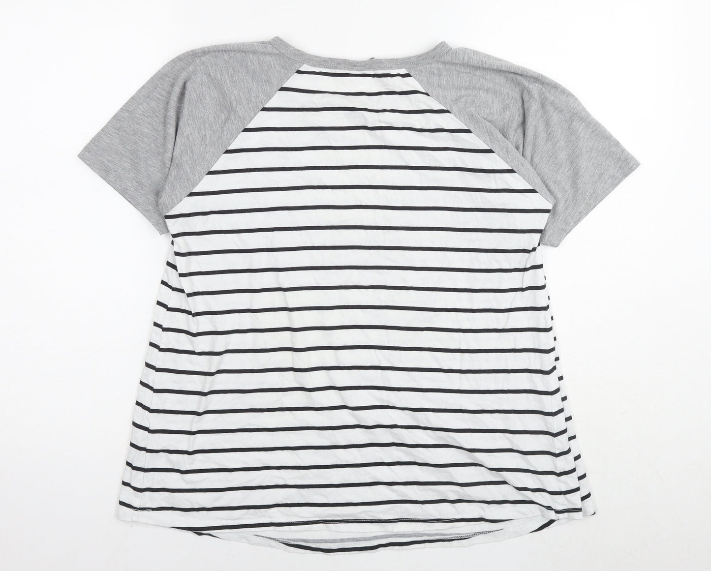 Womens UK Size 10 ASOS White Basic T-Shirt