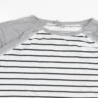 Womens UK Size 10 ASOS White Basic T-Shirt