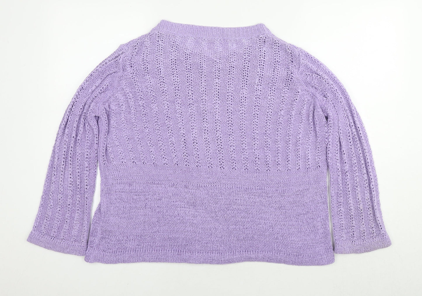 Womens UK Size 14 Marks and Spencer Purple Cardigan Jumper