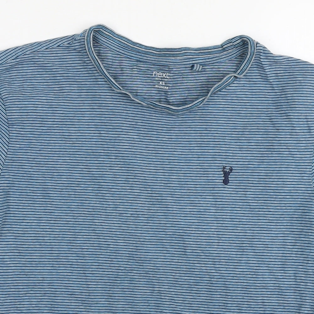 Womens UK Size XS NEXT Blue Basic T-Shirt