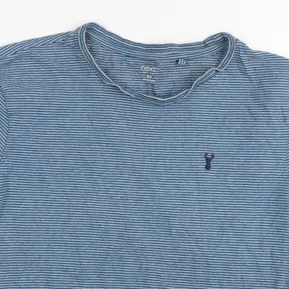 Womens UK Size XS NEXT Blue Basic T-Shirt