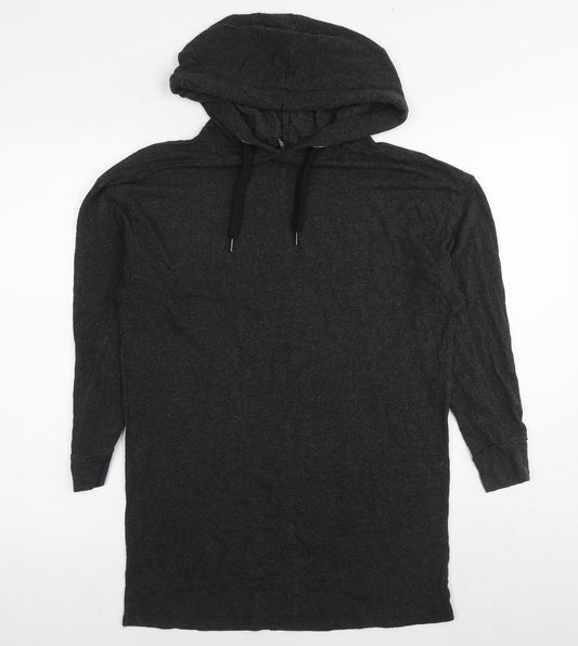 Womens UK Size XS NEXT Black Pullover Hoodie
