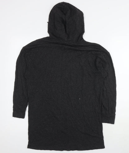 Womens UK Size XS NEXT Black Pullover Hoodie
