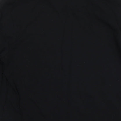 Topman Mens Black Cotton Pullover Sweatshirt Size L