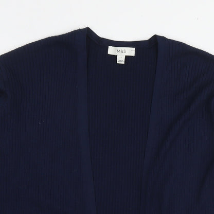 Womens UK Size S Marks and Spencer Blue Cardigan Jumper