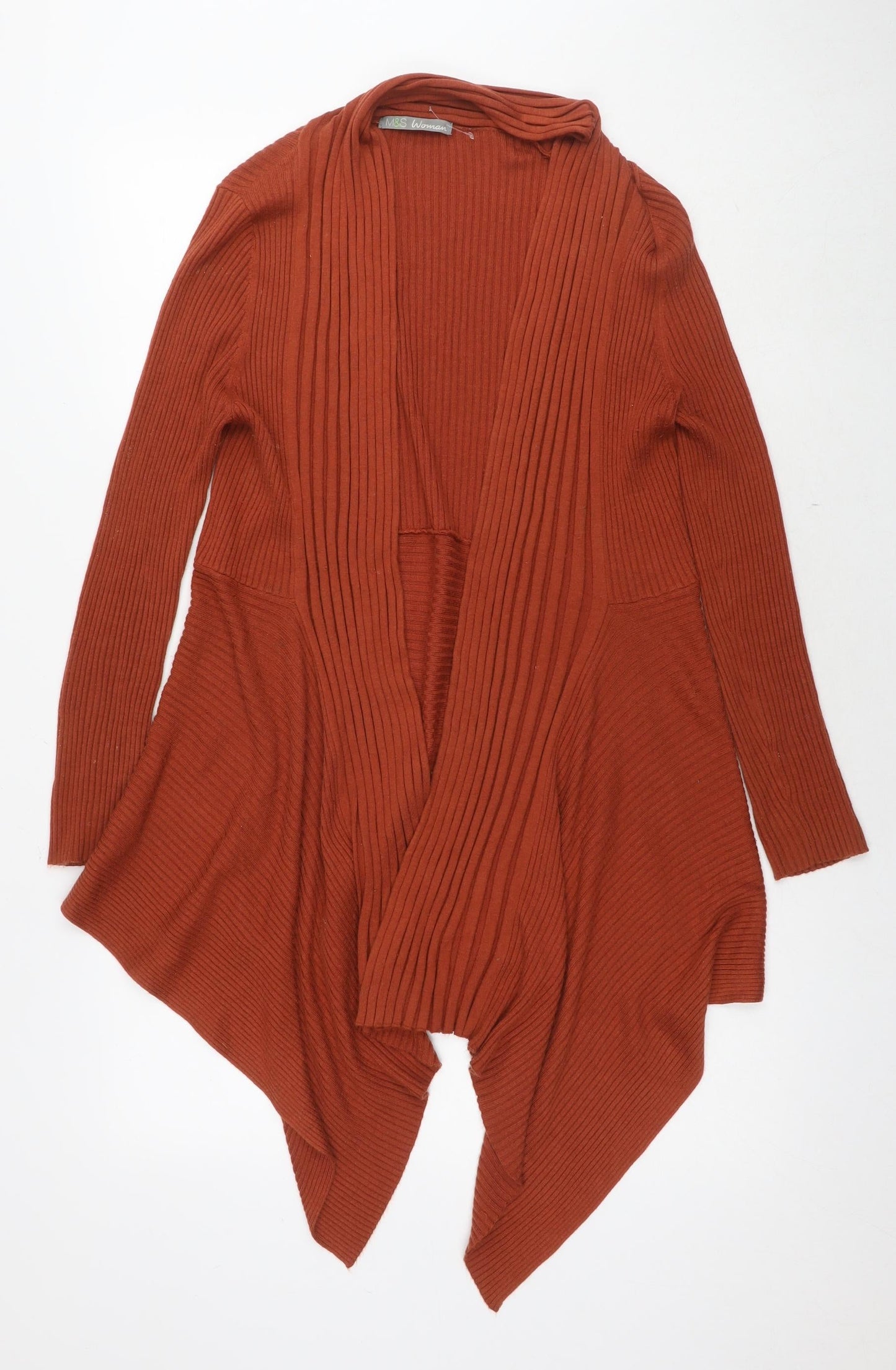Womens UK Size 14 Marks and Spencer Brown Cape Jumper