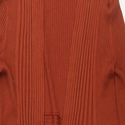 Womens UK Size 14 Marks and Spencer Brown Cape Jumper