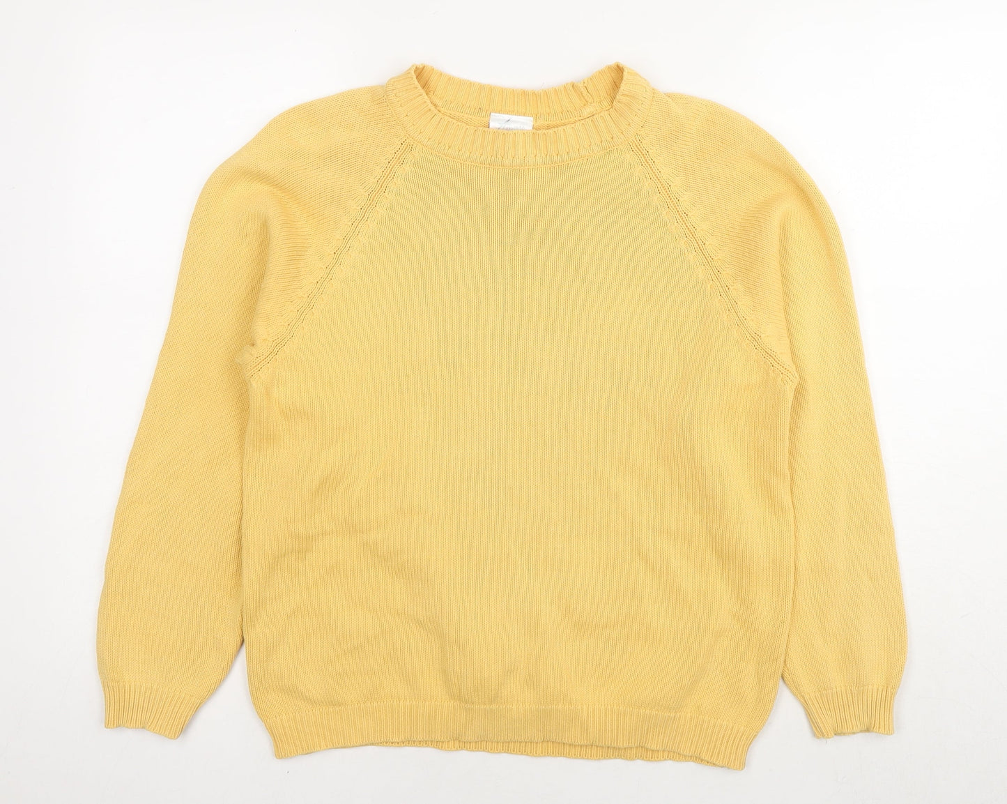 Womens UK Size 10 Amari Yellow Pullover Jumper