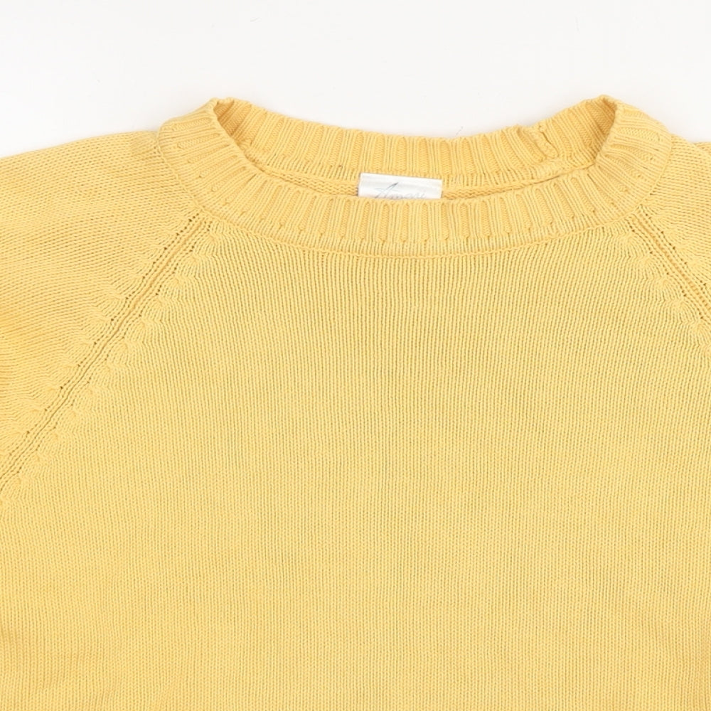 Womens UK Size 10 Amari Yellow Pullover Jumper