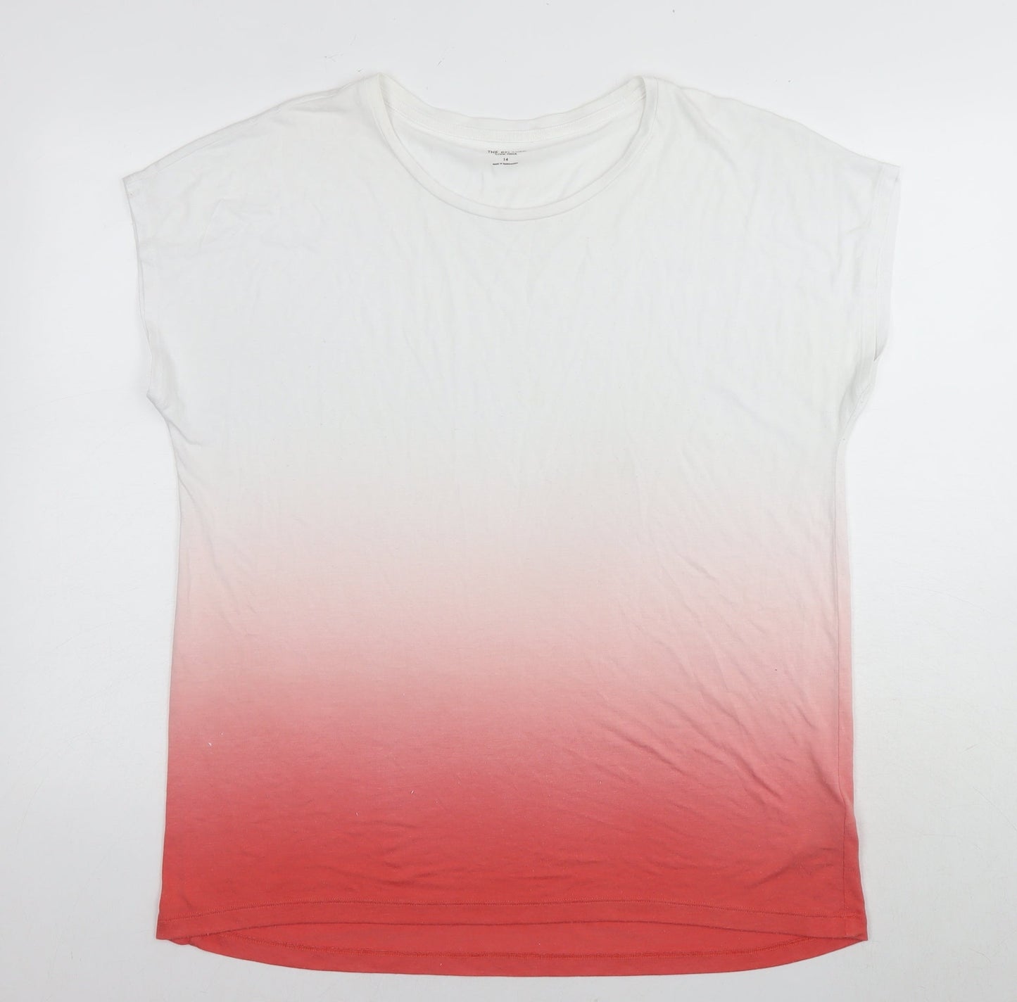 Womens UK Size 14 Marks and Spencer Multicoloured Basic T-Shirt
