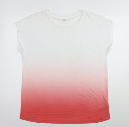 Womens UK Size 14 Marks and Spencer Multicoloured Basic T-Shirt