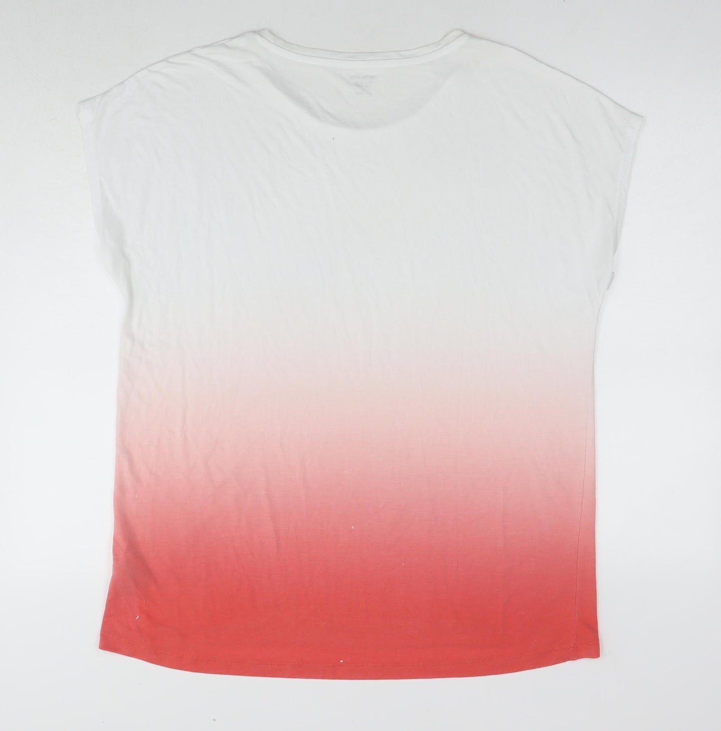 Womens UK Size 14 Marks and Spencer Multicoloured Basic T-Shirt