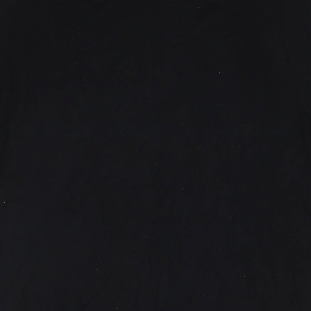 Womens UK Size 18 Dorothy Perkins Black Basic T-Shirt