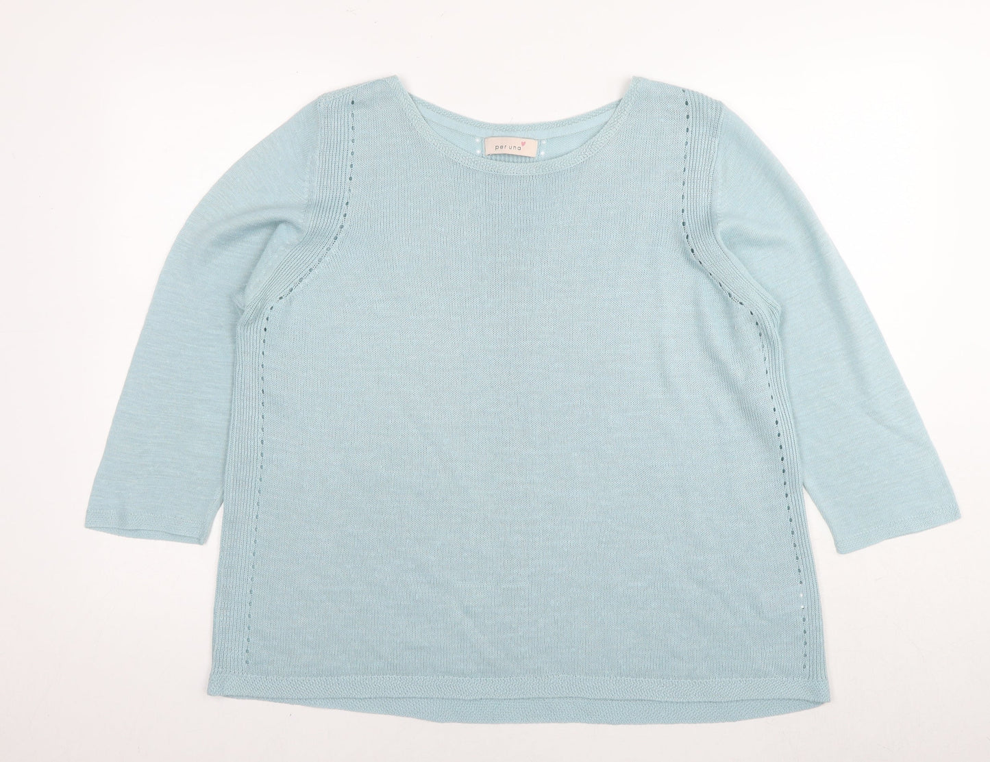 Womens UK Size 18 Marks and Spencer Blue Pullover Jumper