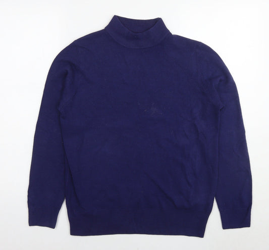 Womens UK Size 14 Marks and Spencer Blue Pullover Jumper