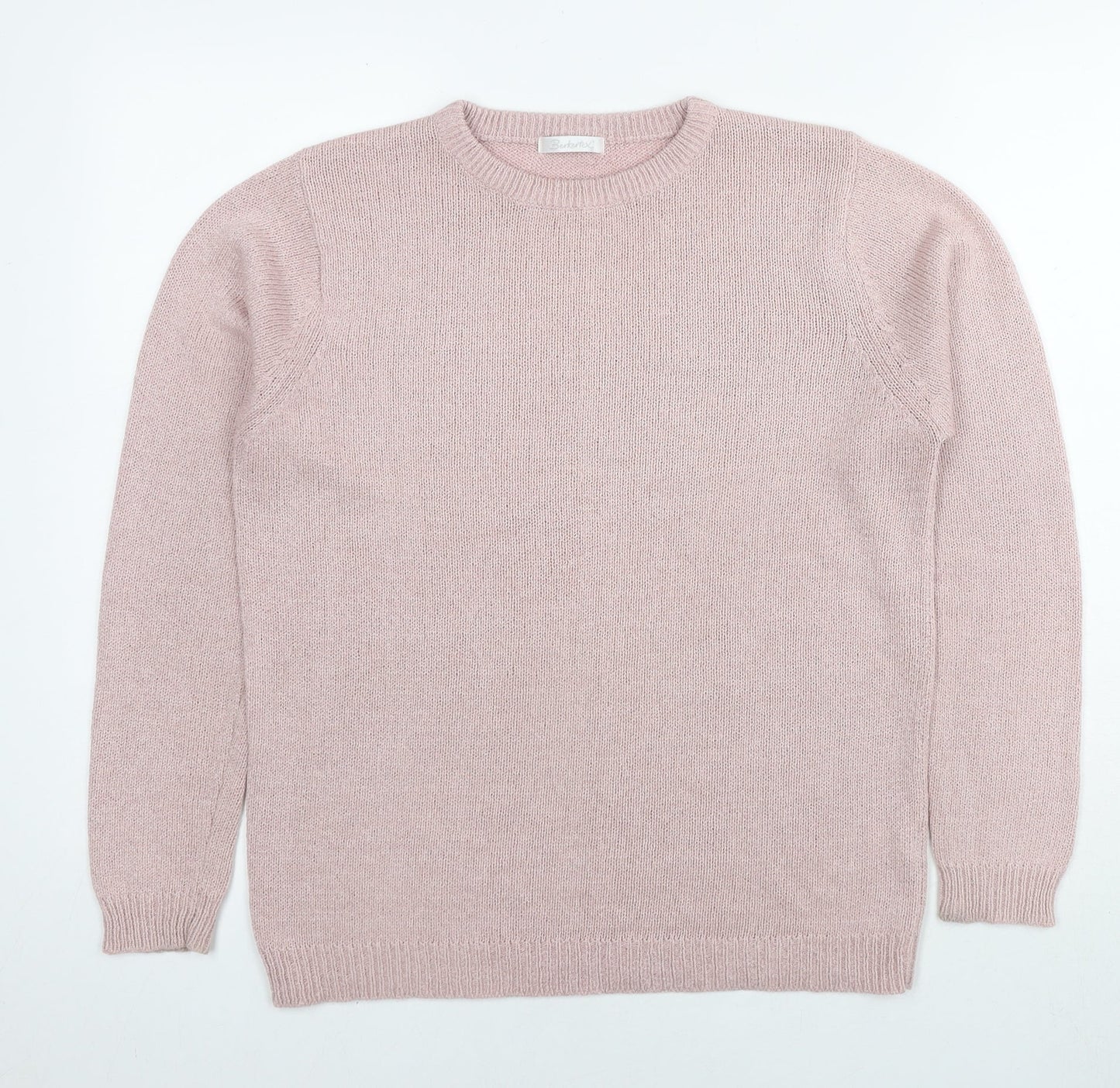 Womens UK Size 14 Berkertex Pink Pullover Jumper