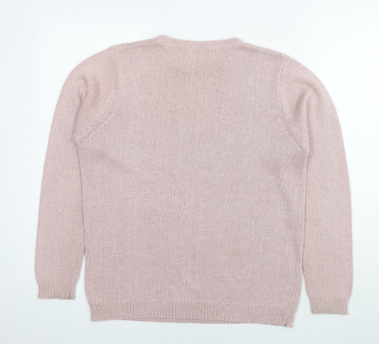 Womens UK Size 14 Berkertex Pink Pullover Jumper