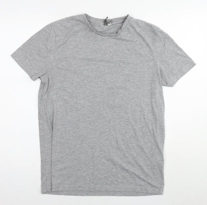 Womens UK Size M ASOS Grey Basic T-Shirt