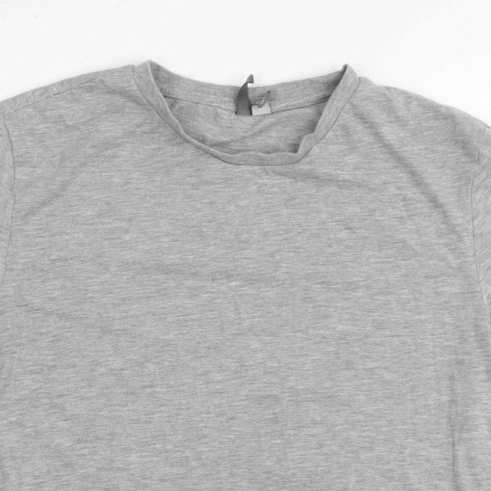 Womens UK Size M ASOS Grey Basic T-Shirt