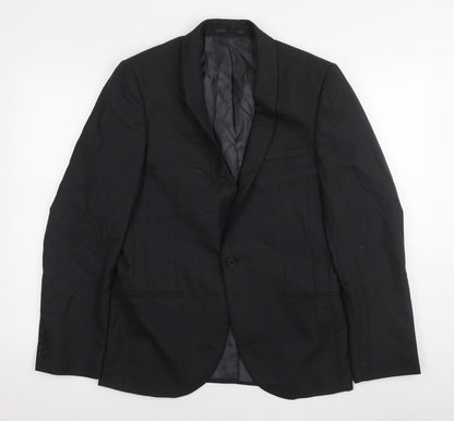 Mens UK Size 38 NEXT Regular Black Suit Jacket