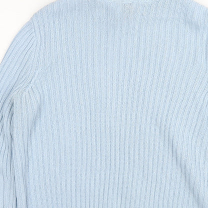 Womens UK Size M Divided by H&M Blue Pullover Jumper