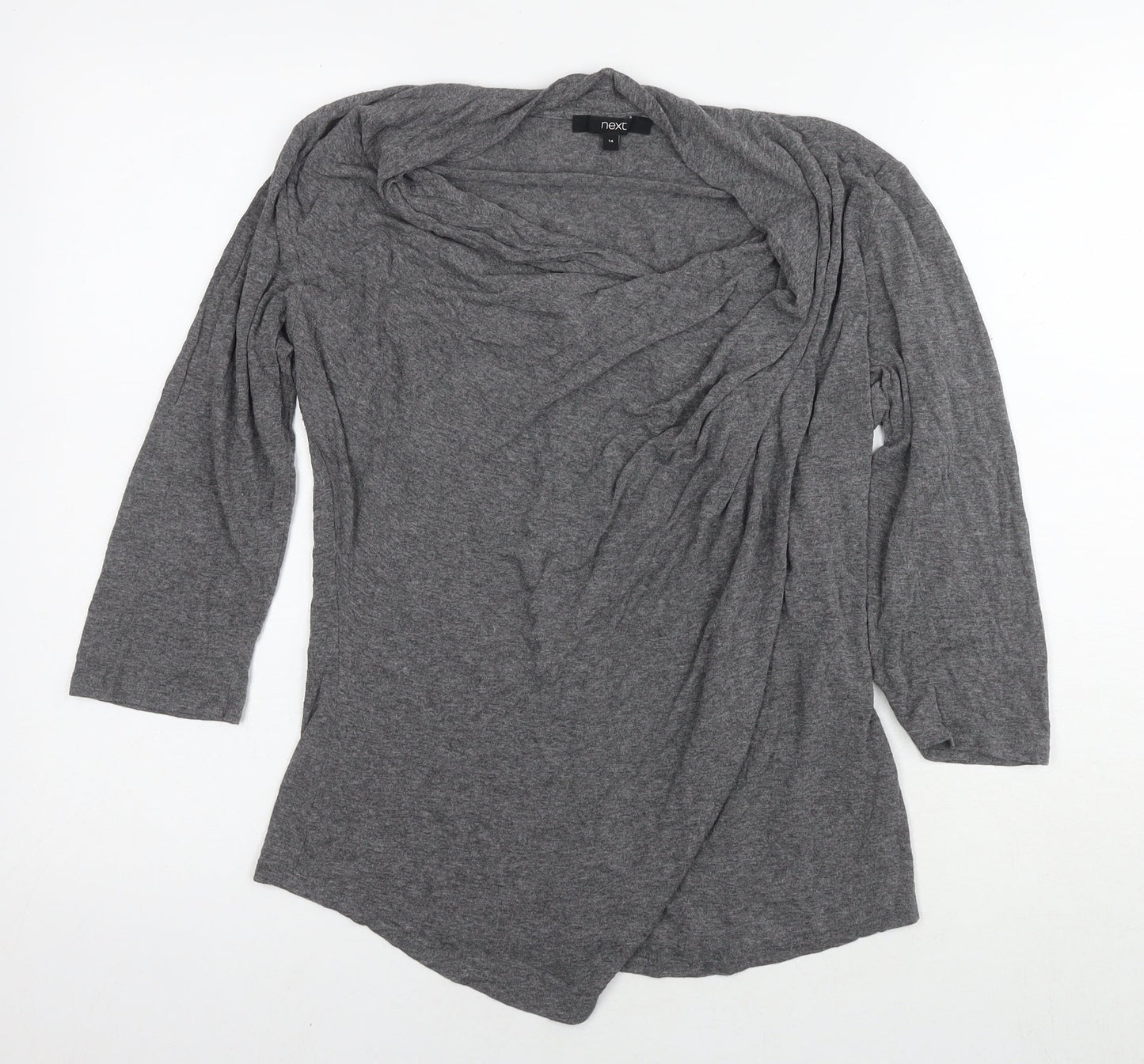 Womens UK Size 14 NEXT Grey Basic Blouse