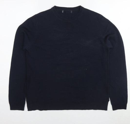 Womens UK Size 14 Marks and Spencer Blue Pullover Jumper