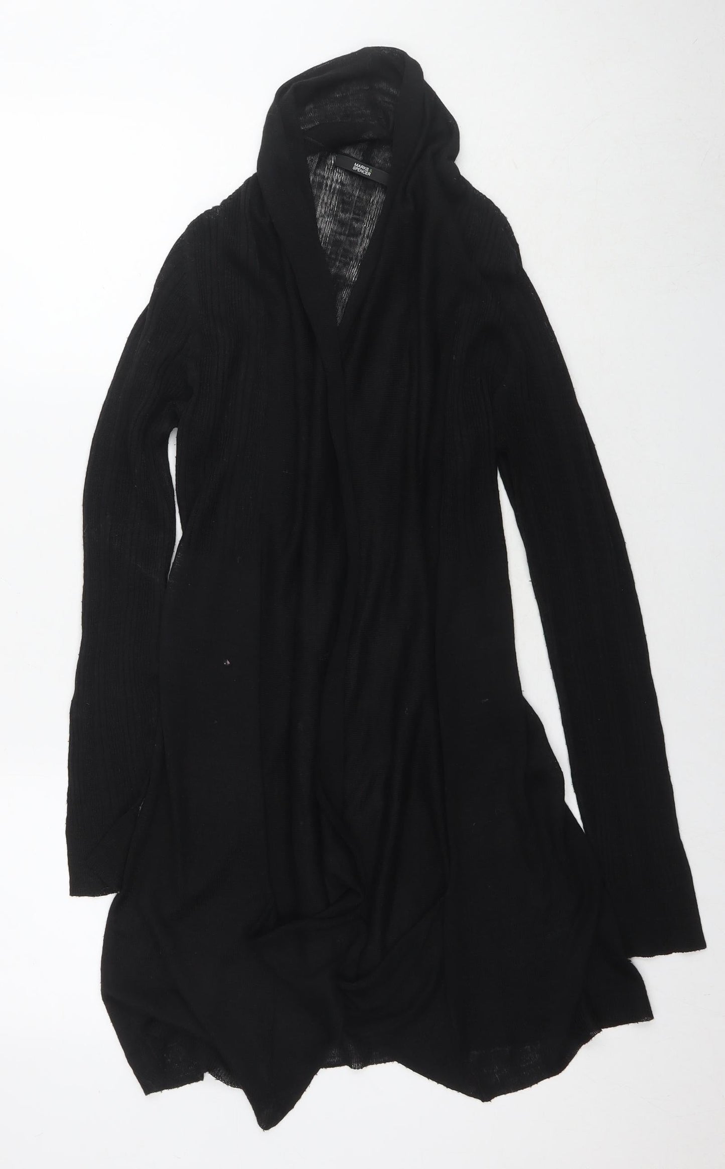 Womens UK Size One Size Marks and Spencer Black Cardigan Jumper
