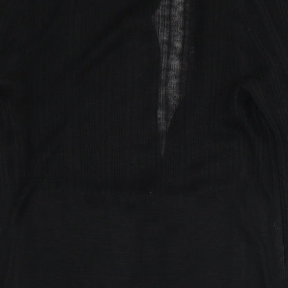 Womens UK Size One Size Marks and Spencer Black Cardigan Jumper