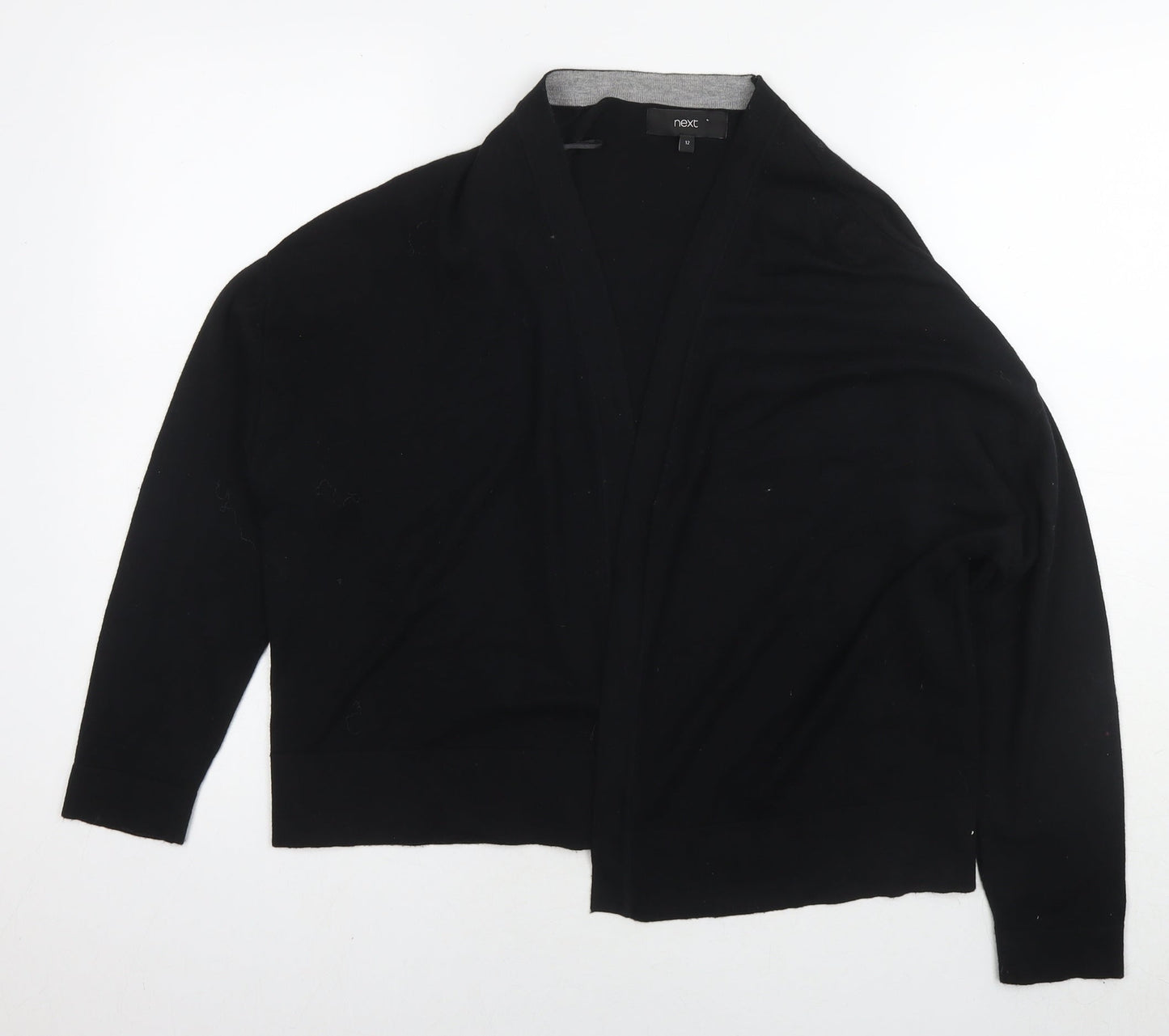 Womens UK Size 12 NEXT Black Cape Jumper