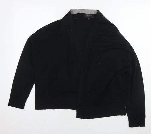 Womens UK Size 12 NEXT Black Cape Jumper