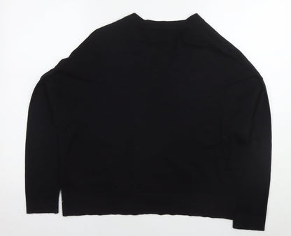 Womens UK Size 12 NEXT Black Cape Jumper
