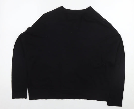 Womens UK Size 12 NEXT Black Cape Jumper
