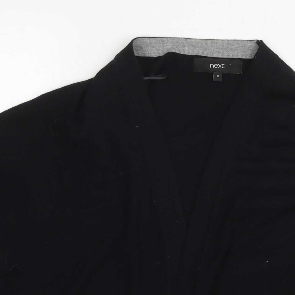 Womens UK Size 12 NEXT Black Cape Jumper