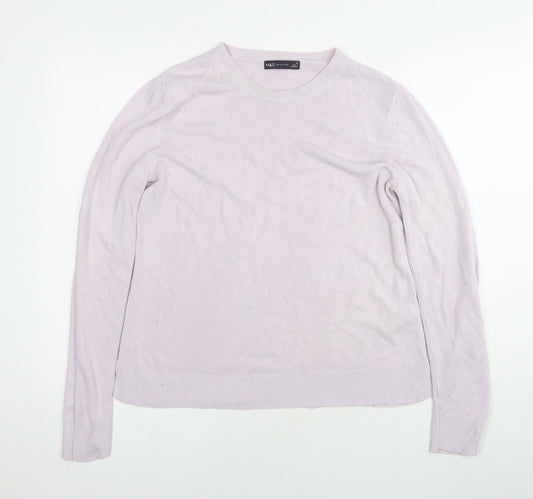 Womens UK Size 14 Marks and Spencer Purple Pullover Jumper