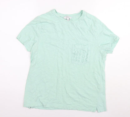 Womens UK Size 12 Marks and Spencer Blue Basic T-Shirt