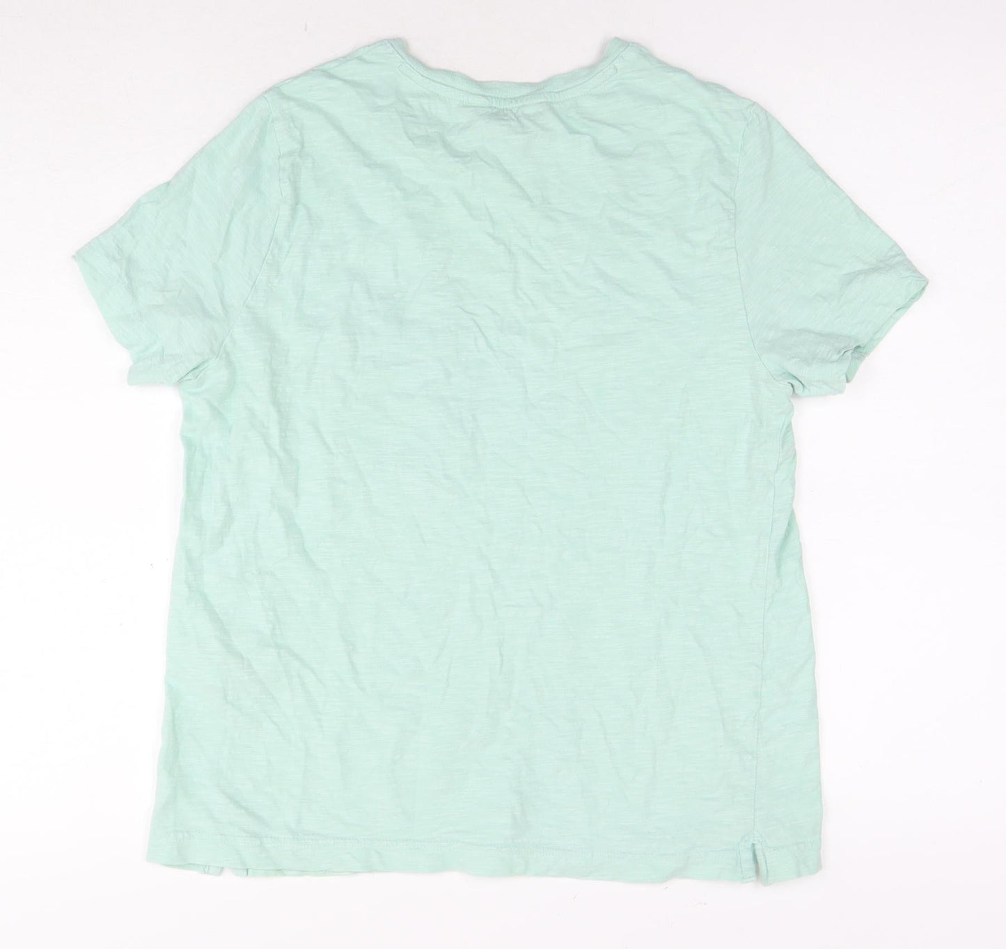 Womens UK Size 12 Marks and Spencer Blue Basic T-Shirt