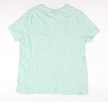 Womens UK Size 12 Marks and Spencer Blue Basic T-Shirt