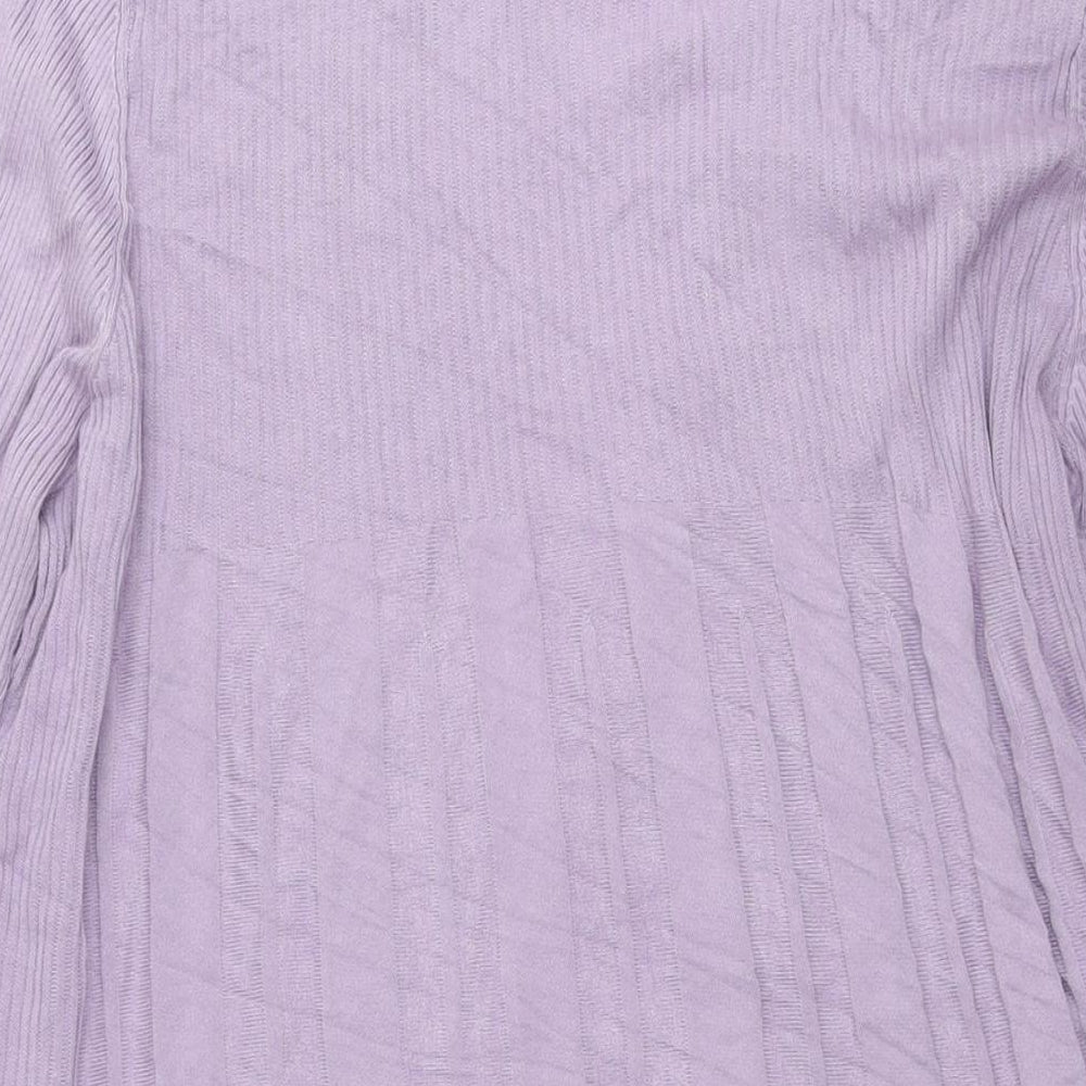 Womens UK Size L Bonmarché Purple Cape Jumper