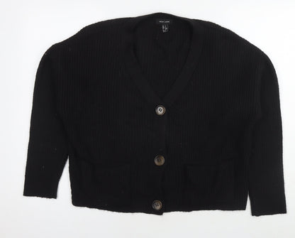 Womens UK Size L New Look Black Cape Jumper