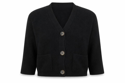 Womens UK Size L New Look Black Cape Jumper