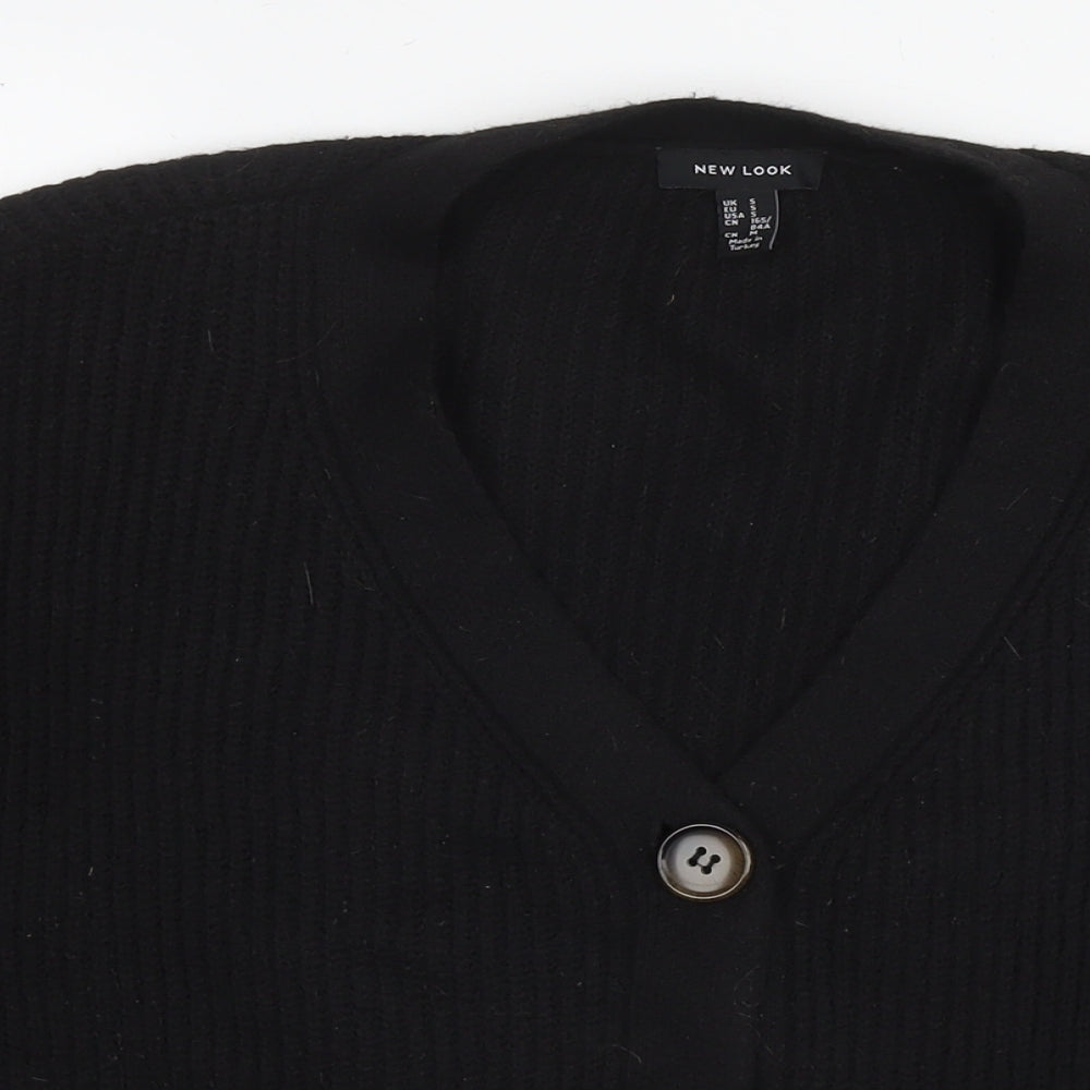 Womens UK Size L New Look Black Cape Jumper