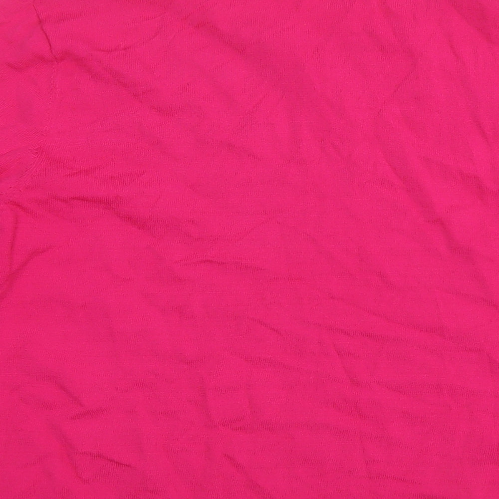Womens UK Size XL Anna Rose Pink Basic Blouse