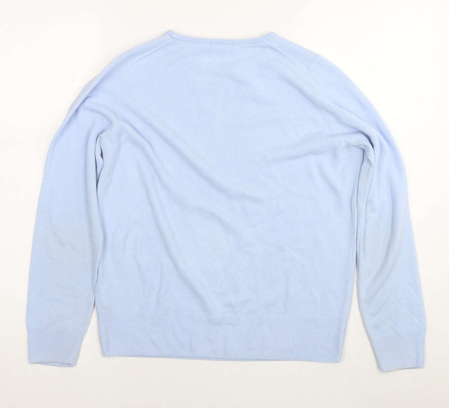 Womens UK Size 12 Marks and Spencer Blue Pullover Jumper