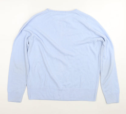 Womens UK Size 12 Marks and Spencer Blue Pullover Jumper