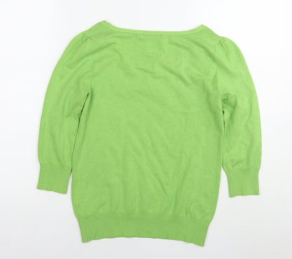 Womens UK Size 8 Marks and Spencer Green Pullover Jumper
